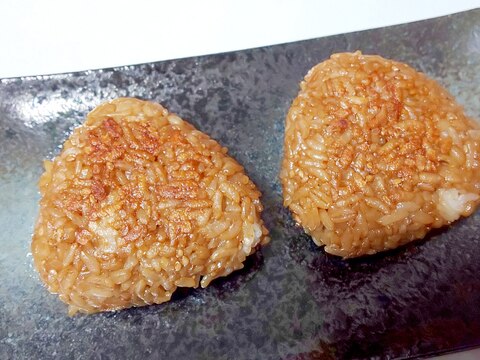 九州のお醤油で♪焼きおにぎり++